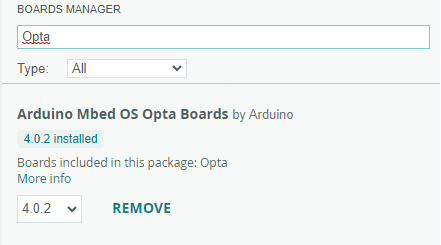 Arduino-IDE-Opta-board